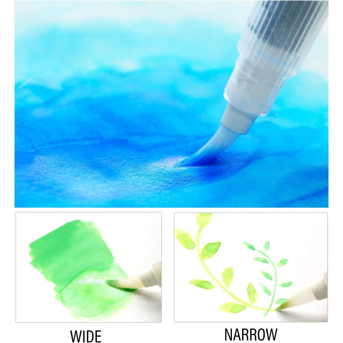 Aquarela Kuretake Gansai Tambi - Estojo + Pincel + Brush Pen Kuretake