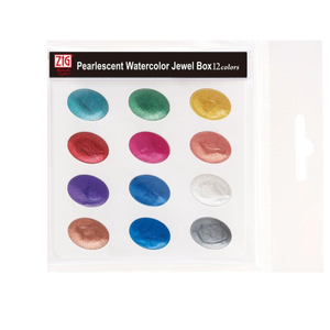 Aquarela Kuretake Pearlescent Jewel - 12 Cores Peroladas