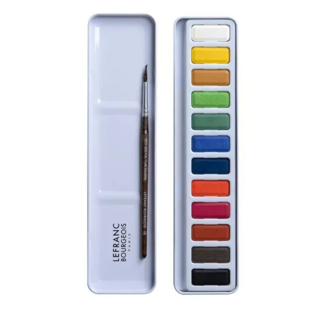 Aquarela Lefranc & Bourgeois - 12 Cores - Pastilha Lefranc & Burgeois
