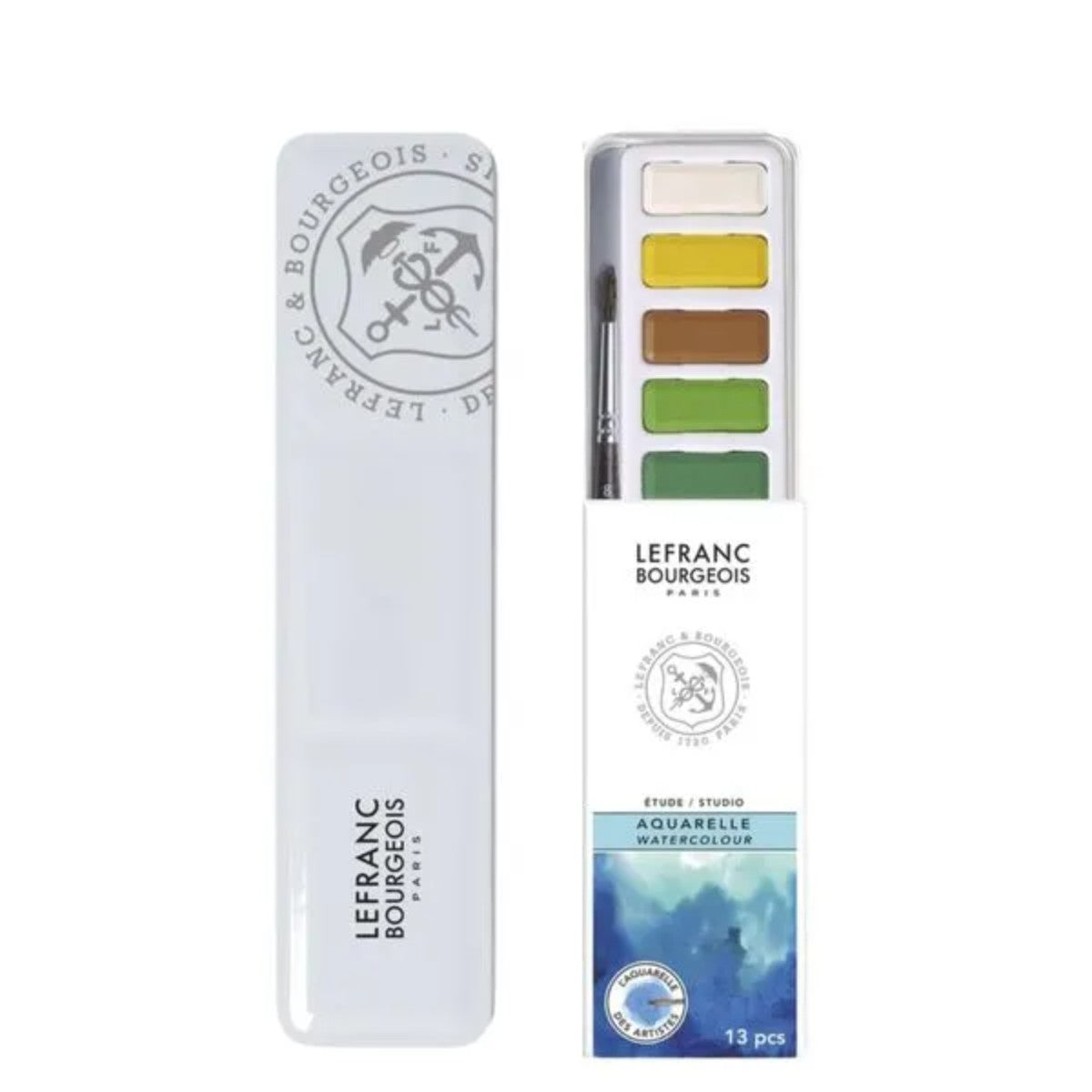 Aquarela Lefranc & Bourgeois - 12 Cores - Pastilha Lefranc & Burgeois
