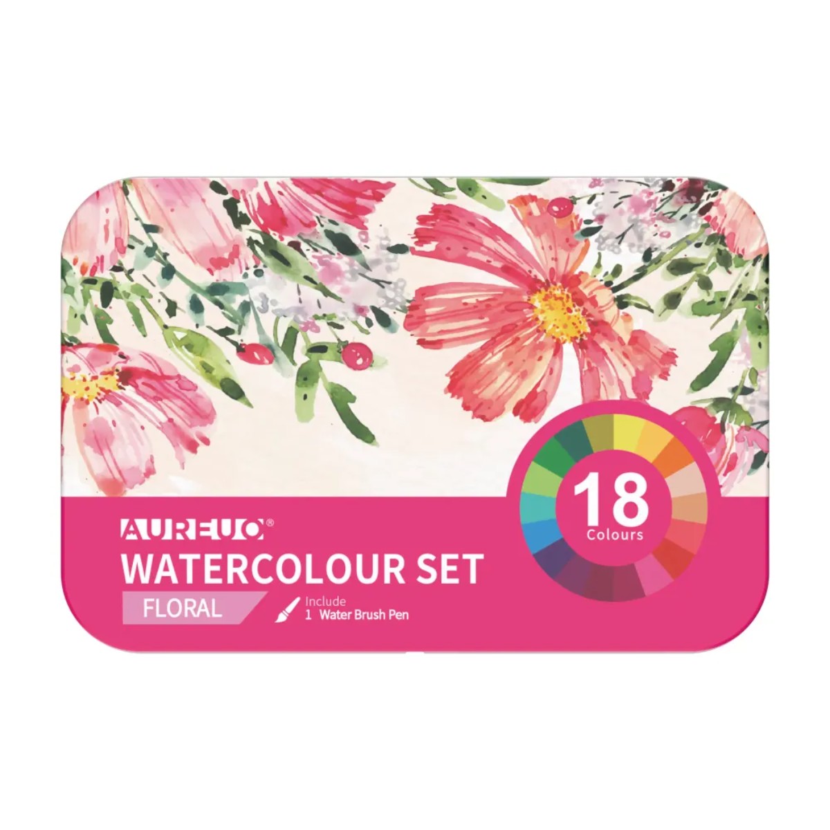 Aquarela Pocket Aureou - 18 Tons Florais - Phoenix Phoenix