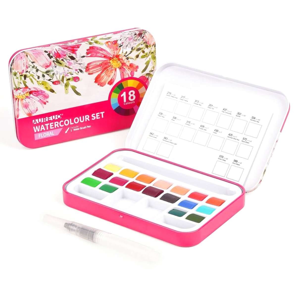 Aquarela Pocket Aureou - 18 Tons Florais - Phoenix Phoenix