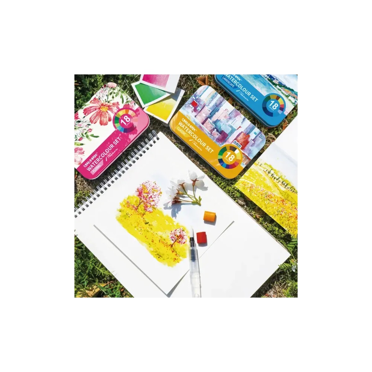 Aquarela Pocket Aureou - 18 Tons Florais - Phoenix Phoenix