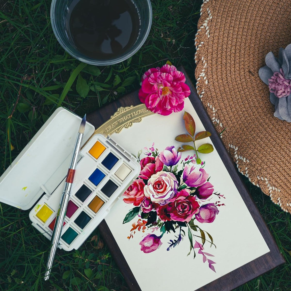 Aquarela Pocket em Pastilha - 12 Cores - Phoenix - Classic Tones Phoenix