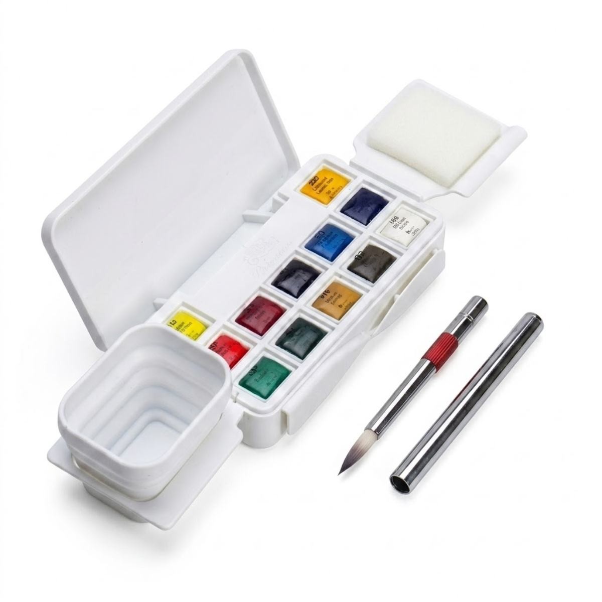 Aquarela Pocket em Pastilha - 12 Cores - Phoenix - Classic Tones Phoenix