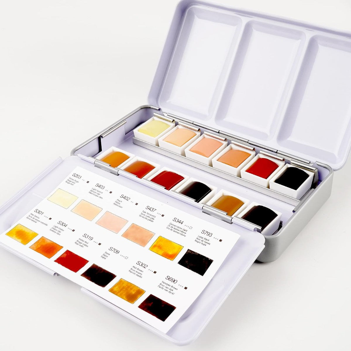 Aquarela Pocket em Pastilha - 12 Tons de Pele - Phoenix Phoenix