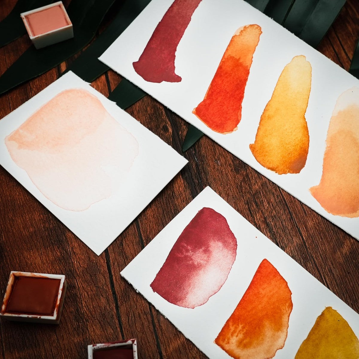 Aquarela Pocket em Pastilha - 12 Tons de Pele - Phoenix Phoenix