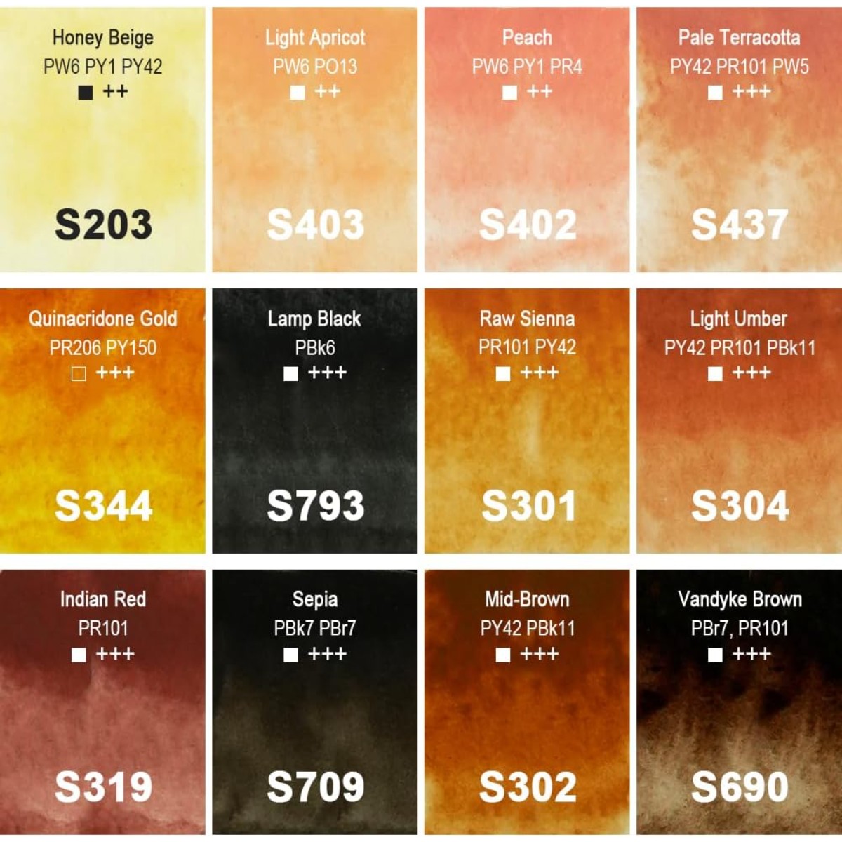 Aquarela Pocket em Pastilha - 12 Tons de Pele - Phoenix Phoenix