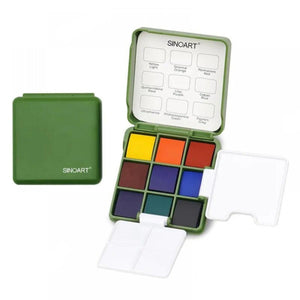 Aquarela Pocket Sinoart - 9 Cores - Portátil