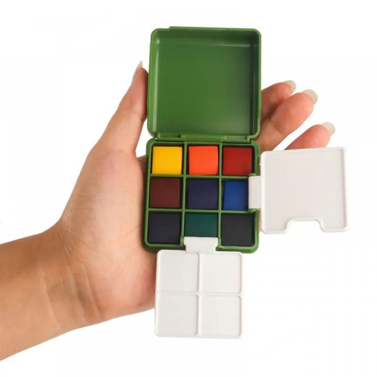 Aquarela Pocket Sinoart - 9 Cores - Portátil Sinoart