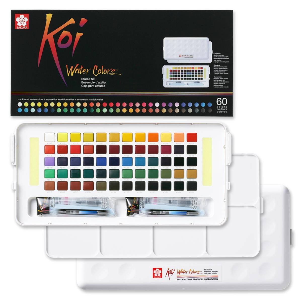 Aquarela Sakura Koi Water Colors - 60 Cores - XNCW-60N Sakura