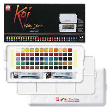 Aquarela Sakura Koi Water Colors - 60 Cores - XNCW-60N Sakura