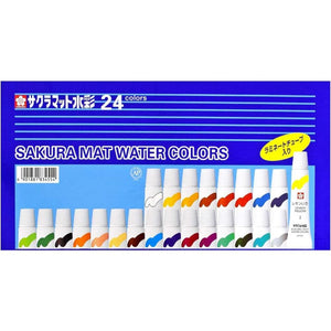 Aquarela Sakura Mat - Aquarela à Base de Água 24 Cores - Uso Profissional EMW-24