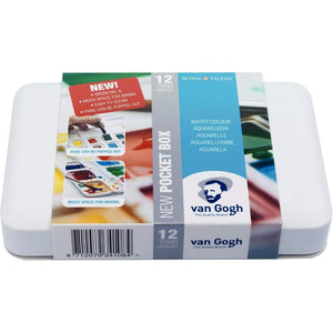 Aquarela Van Gogh 12 Cores - Pastilha - Pocket Box