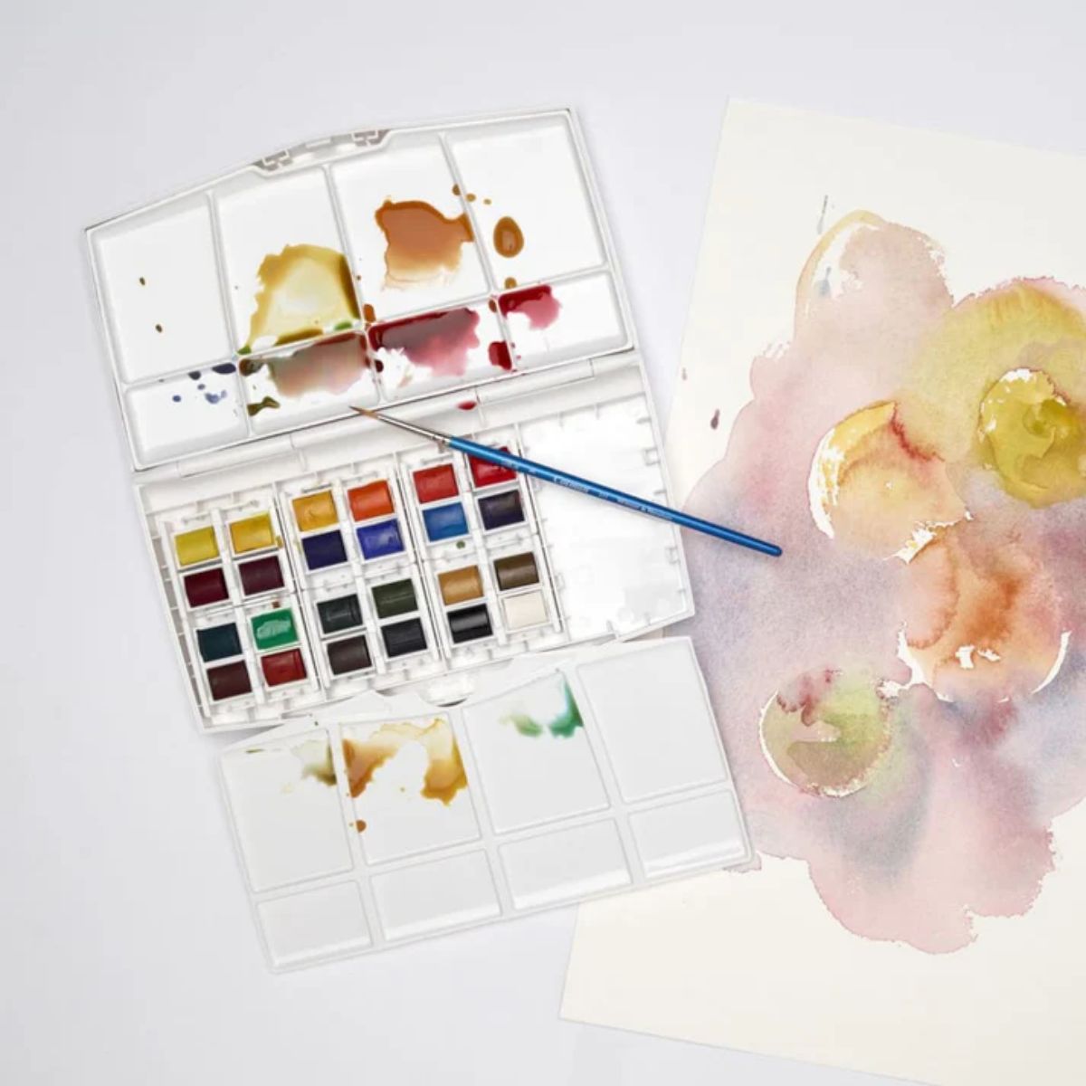 Aquarela Winsor & Newton Cotman - Pastilha - 25 Cores Winsor & Newton