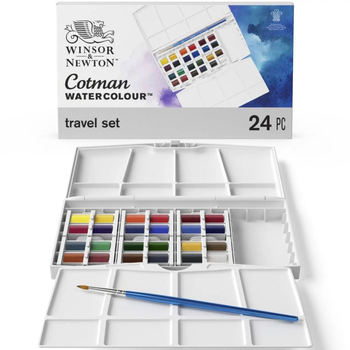 Aquarela Winsor & Newton Cotman - Pastilha - 25 Cores Winsor & Newton