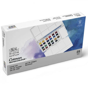 Aquarela Winsor & Newton Cotman - Pastilha - 25 Cores