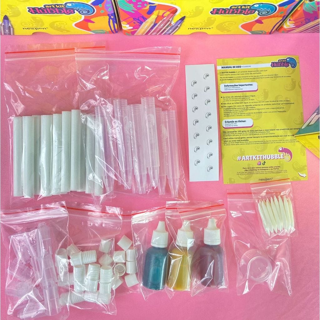 Art Kit Hubble - Fábrica de Canetas Brush - Monte Sua Newpen NewPen