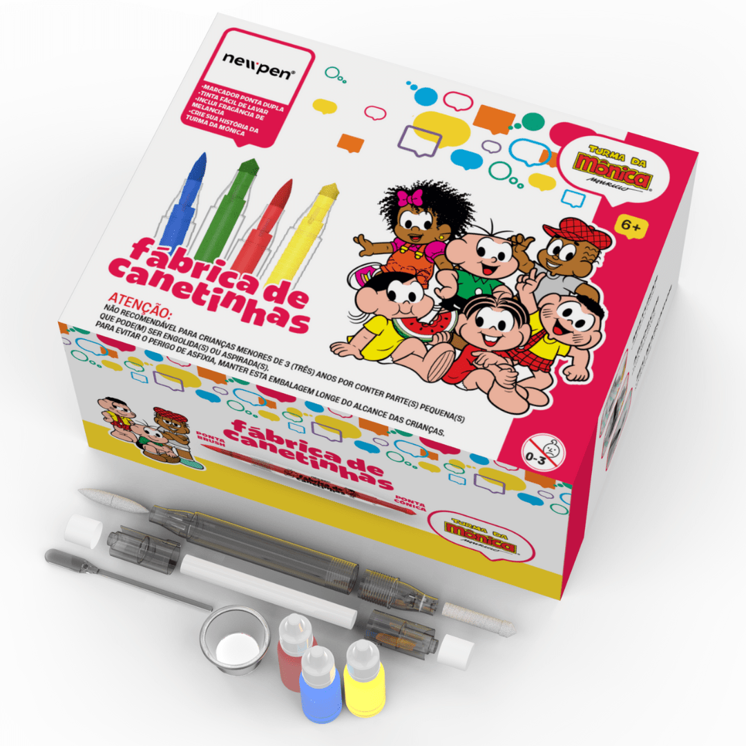 ArtKit Turma da Mônica - Faça Suas Canetinhas Perfumadas NewPen