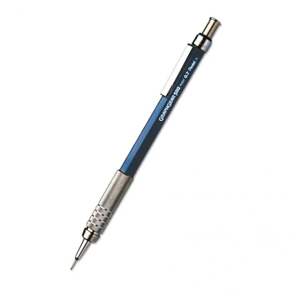 Kit Lapiseira Pentel Graph Gear 500 0,7mm - Grafite Borracha