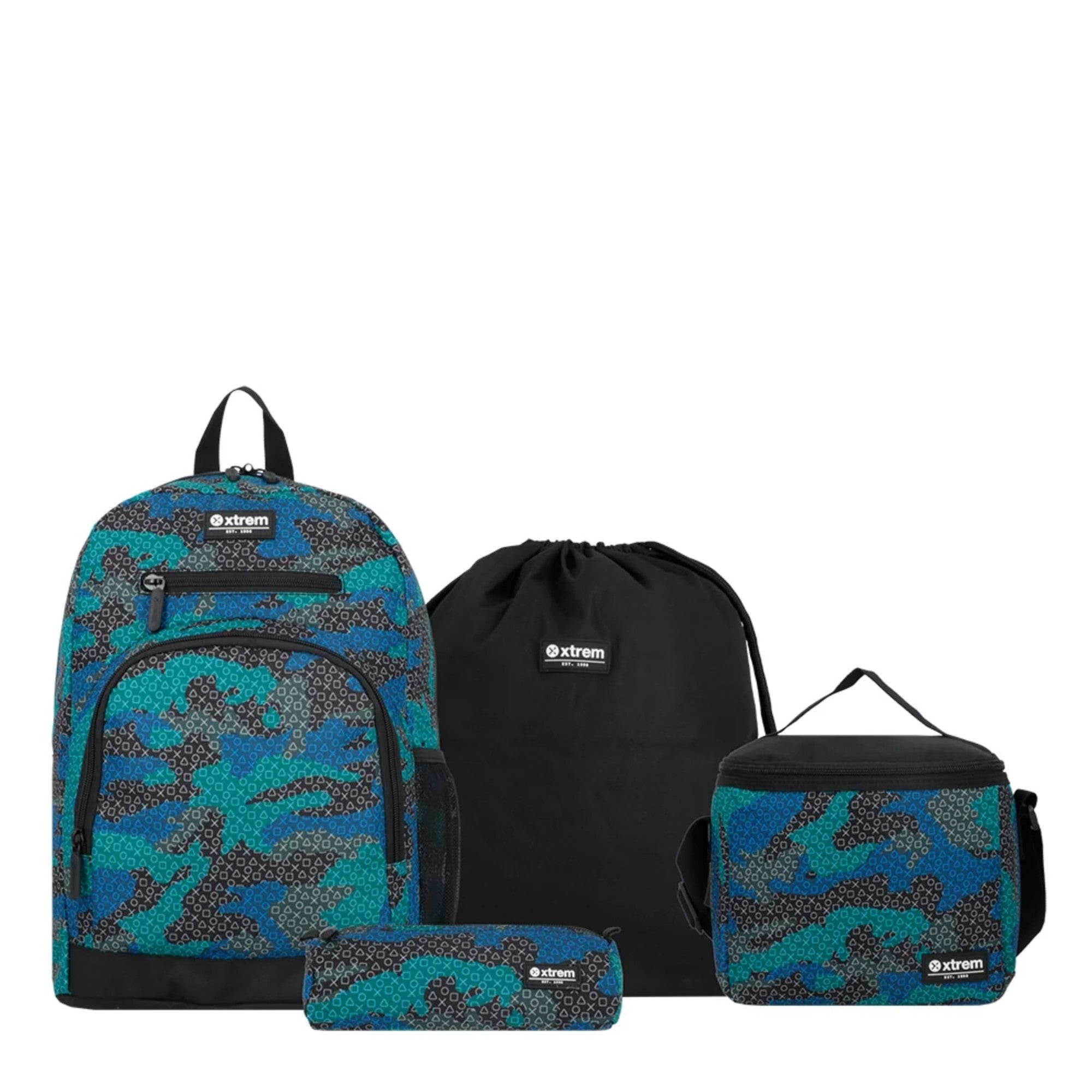 Kit Escolar Xtrem Multipack 5XT - Blue Gamer - 4 Peças