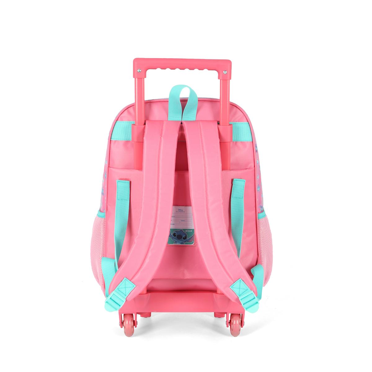 Mochila com Rodas Stitch Hawaii - Rosa