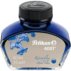Tinta Para Caneta Tinteiro Pelikan 4001 - Azul Royal- 62,5ml - 329136