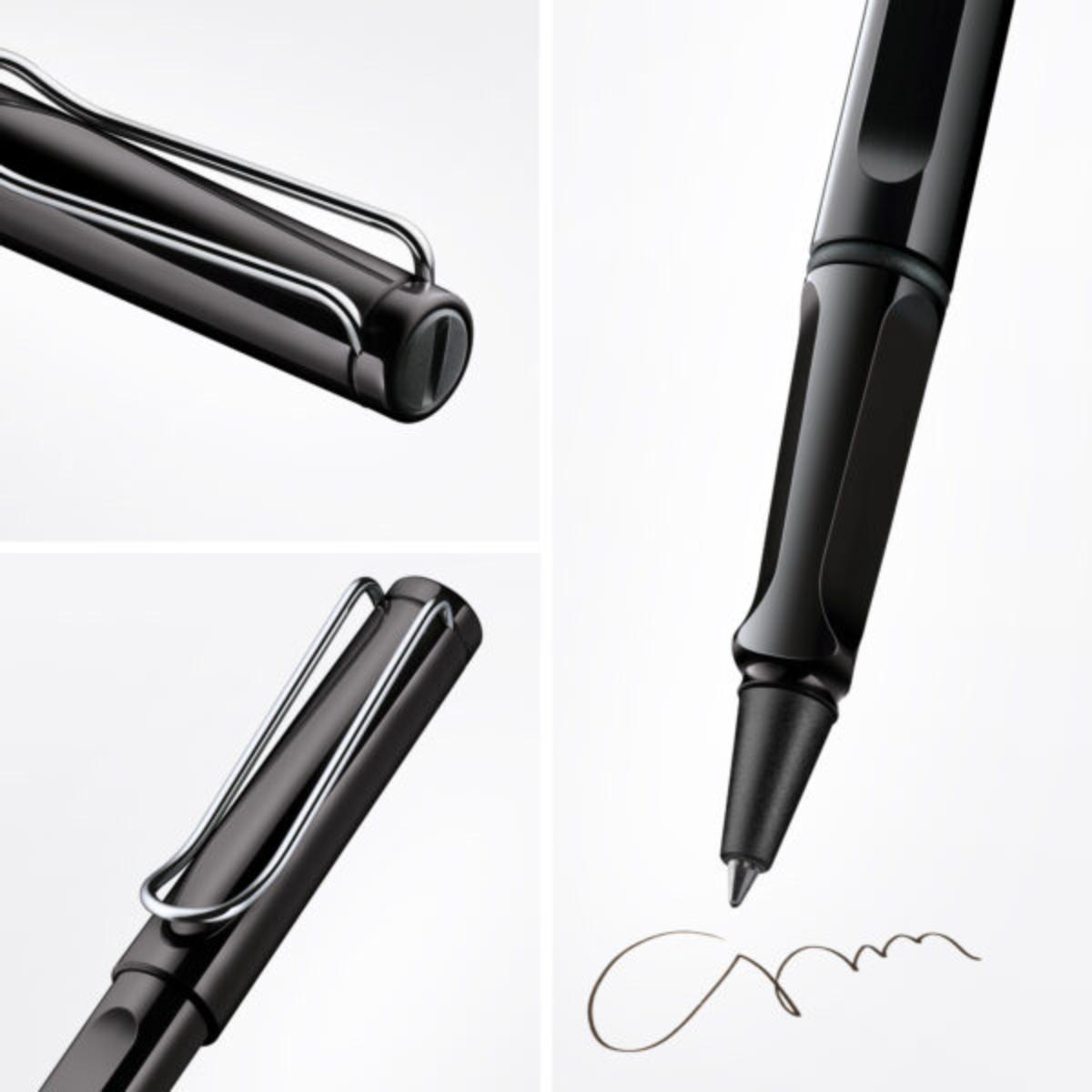 Lamy Safari Steel Black - Rollerball - M
