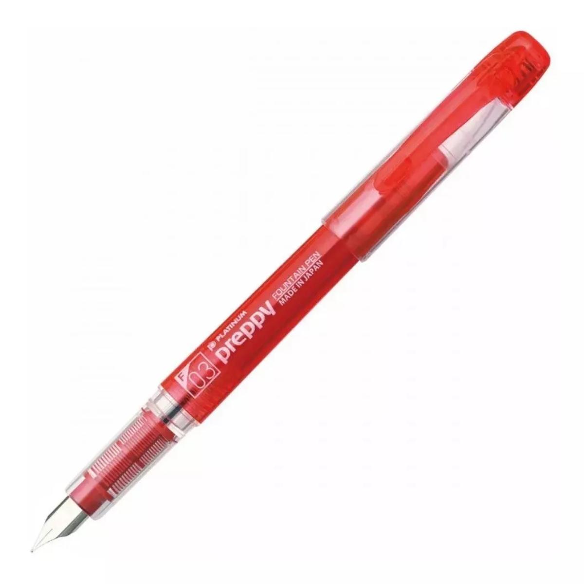Caneta Tinteiro Platinum Preppy - 0.3 Vermelha