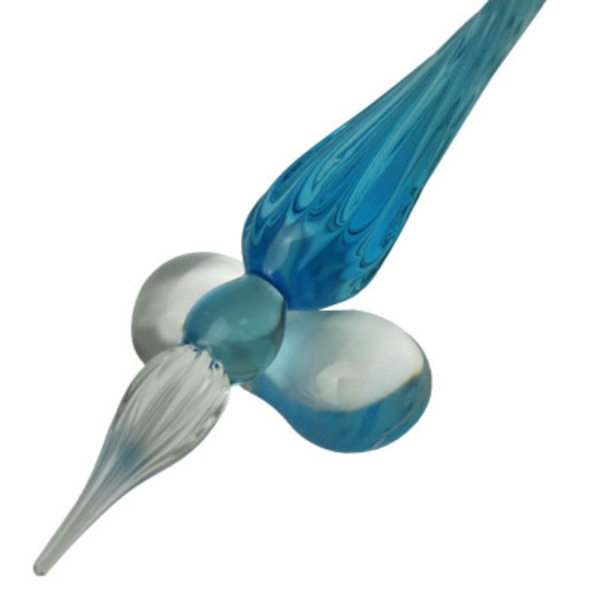 Pena Para Caligrafia - Vidro Azul- SFB01893