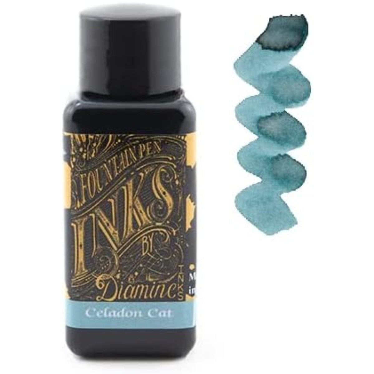 Tinta Diamine Para Caneta Tinteiro - Celadon Cat Diamine