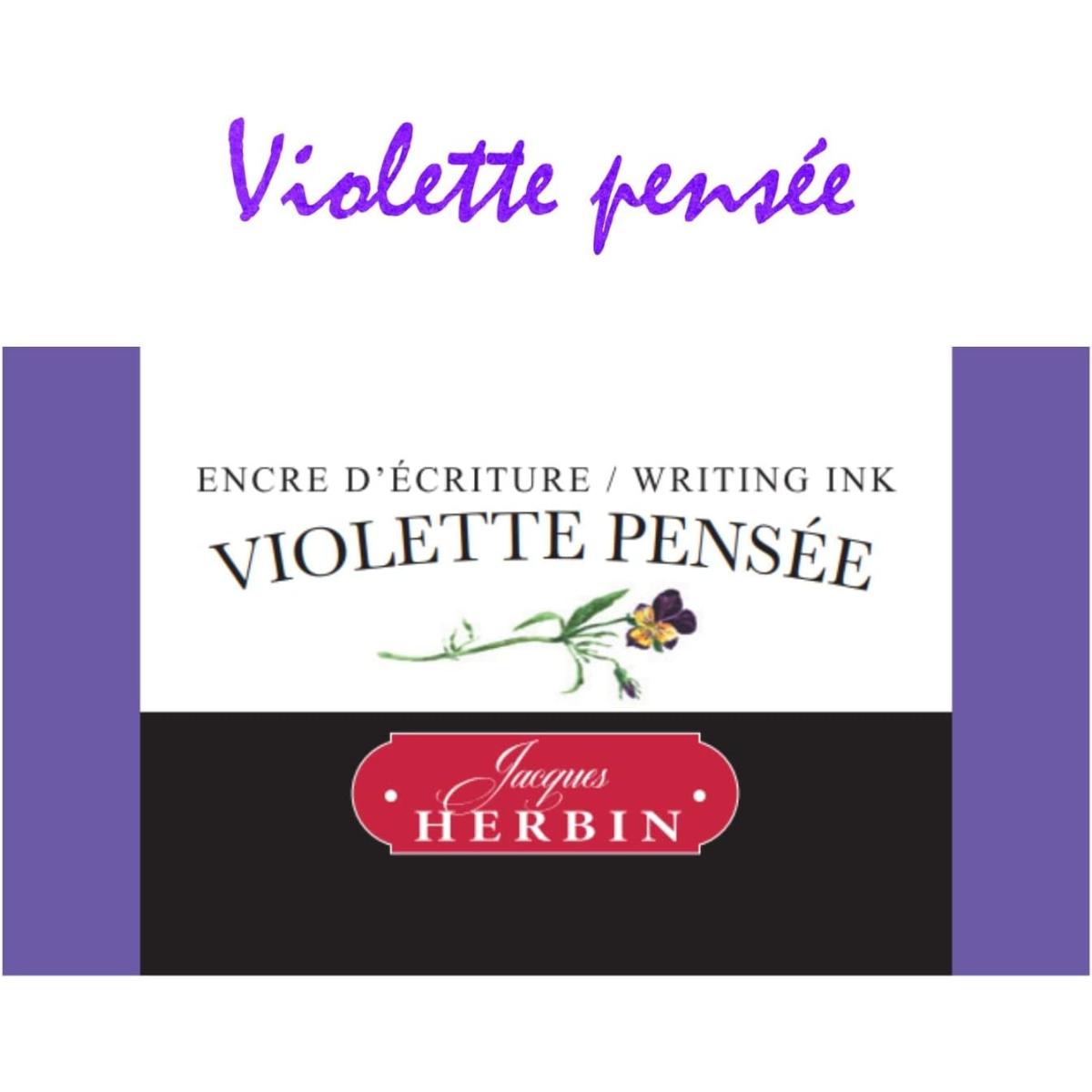 Tinta Para Caneta Tinteiro Herbin 30ml - Violette Pensee
