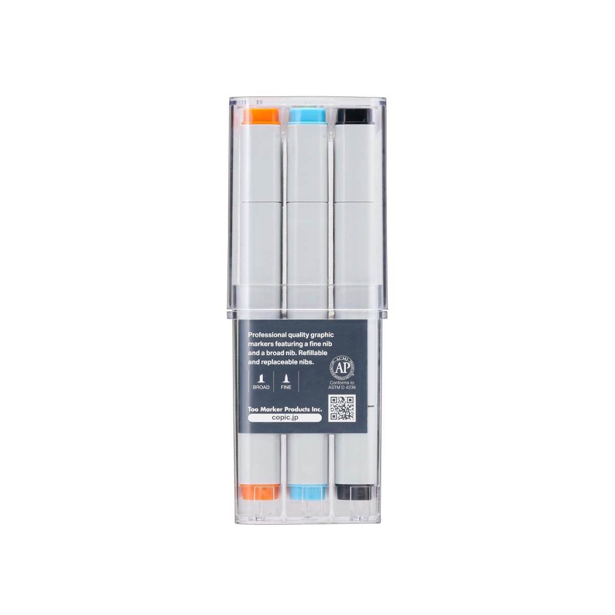 Copic Classic - Estojo com 12 Cores Básicas