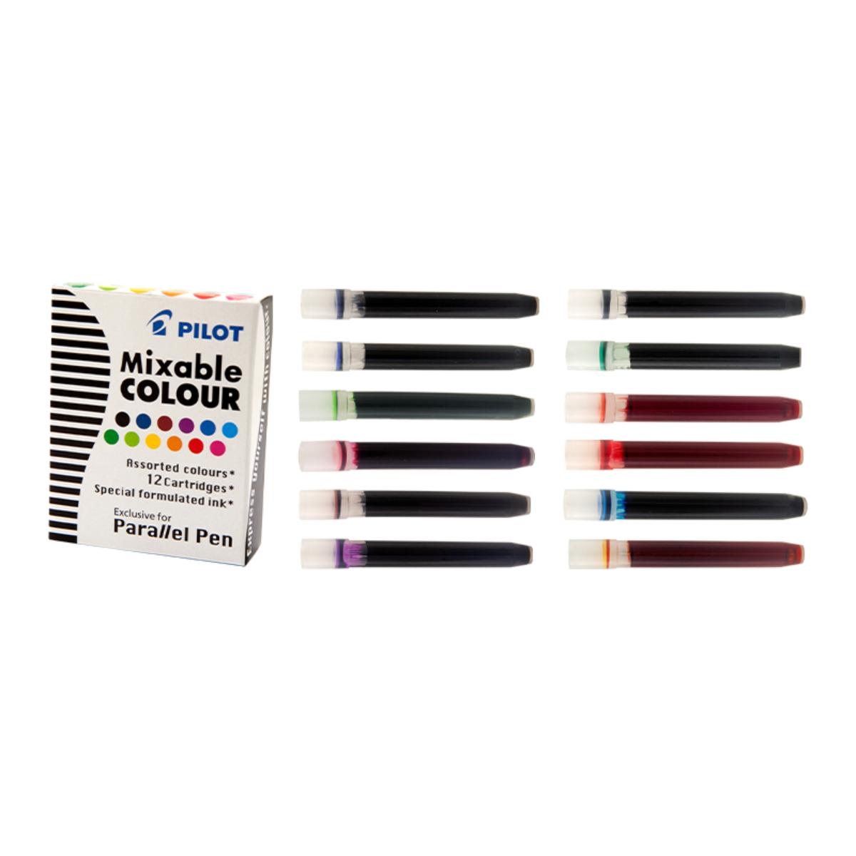 Cartucho de Tinta Pilot - Parallel Pen IC-P3-AST - 12 Cores