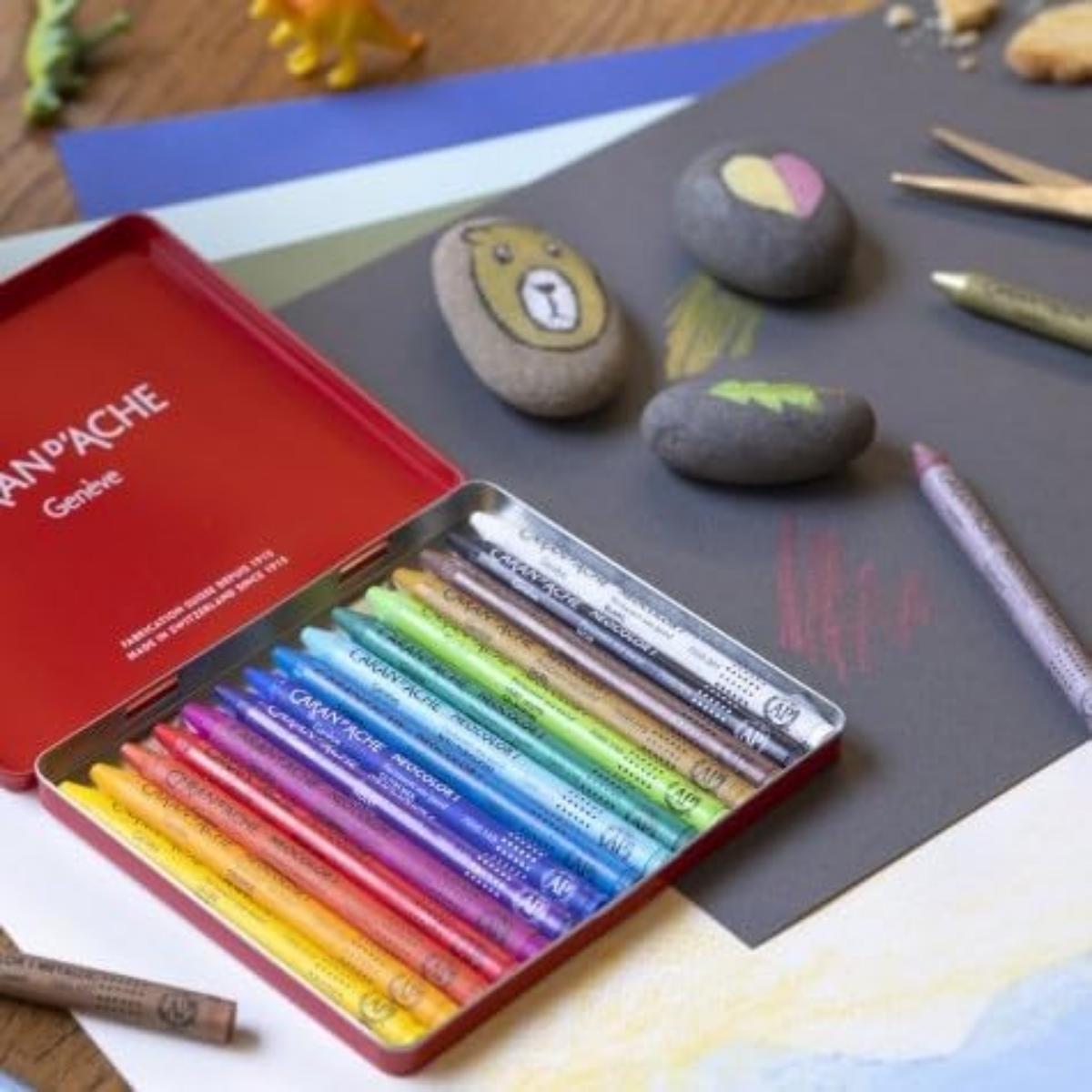 Giz Pastel Oleoso Neocolor I - Caran D´Ache - Estojo com 15 Cores