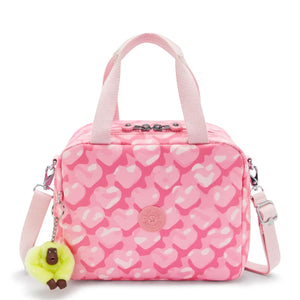 Lancheira Kipling Miyo - Adorable Hearts - Estampada