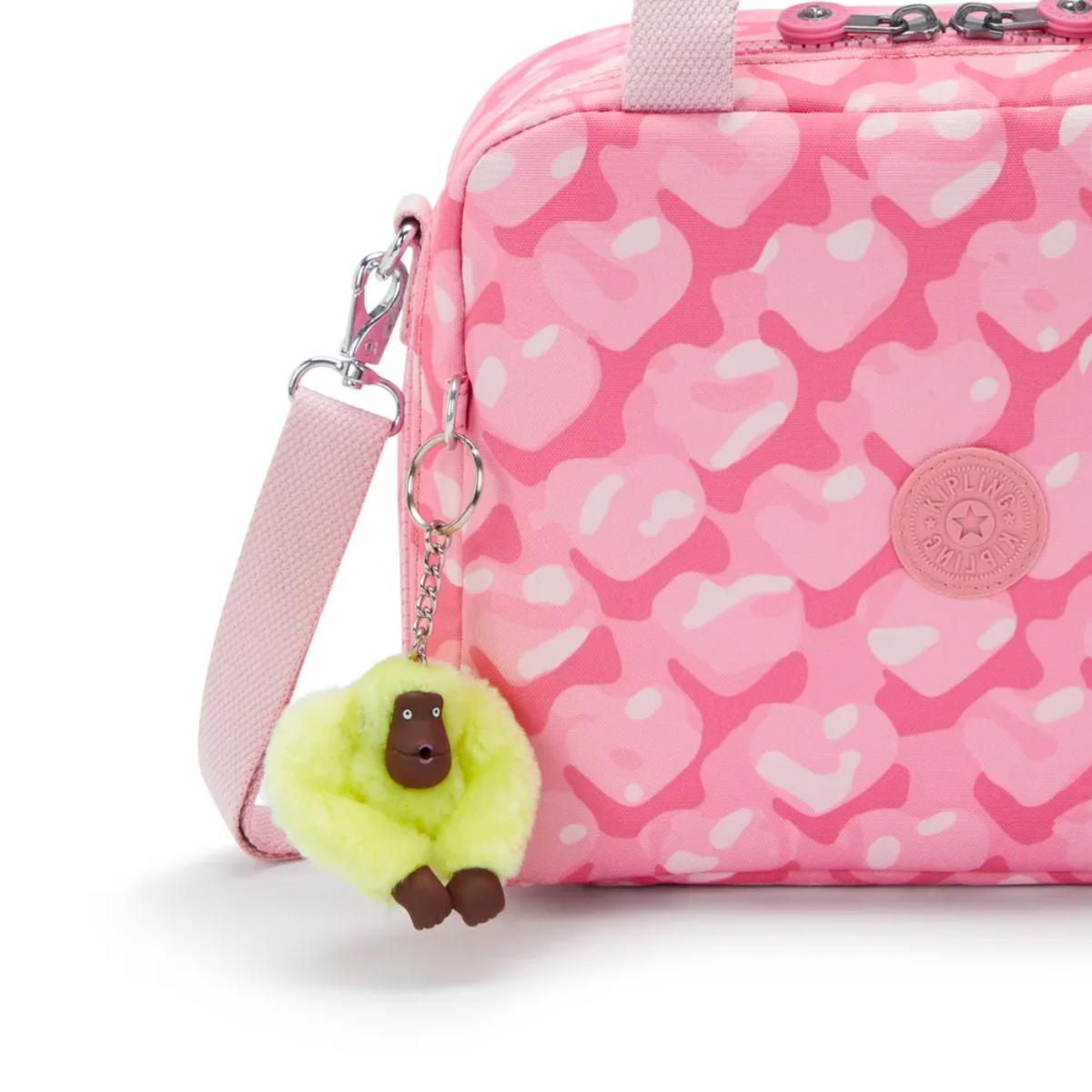 Lancheira Kipling Miyo - Adorable Hearts - Estampada