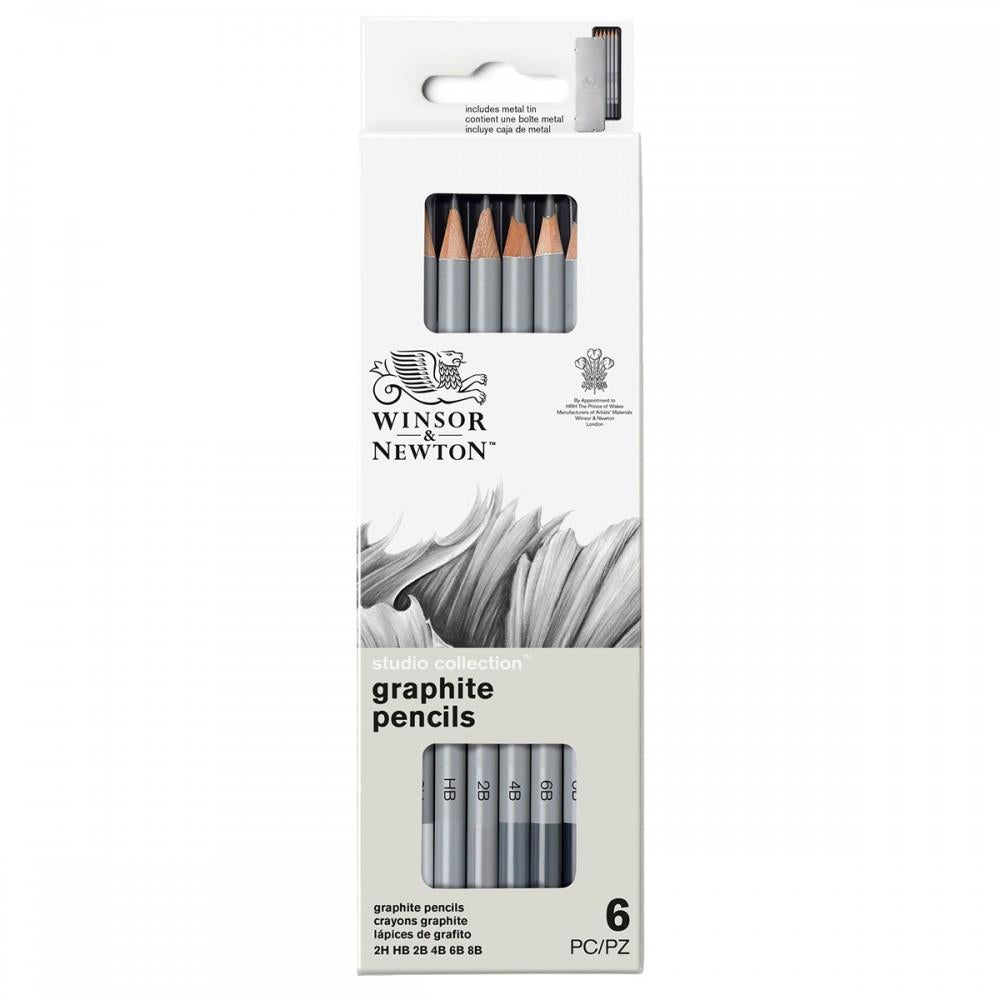 Lápis Para Desenho Winsor & Newton - Conjunto com 6 Lápis
