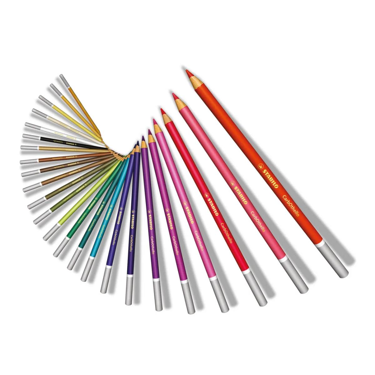 Lápis de Cor Pastel Aquarelável - Stabilo CarbOthello - 60 Cores