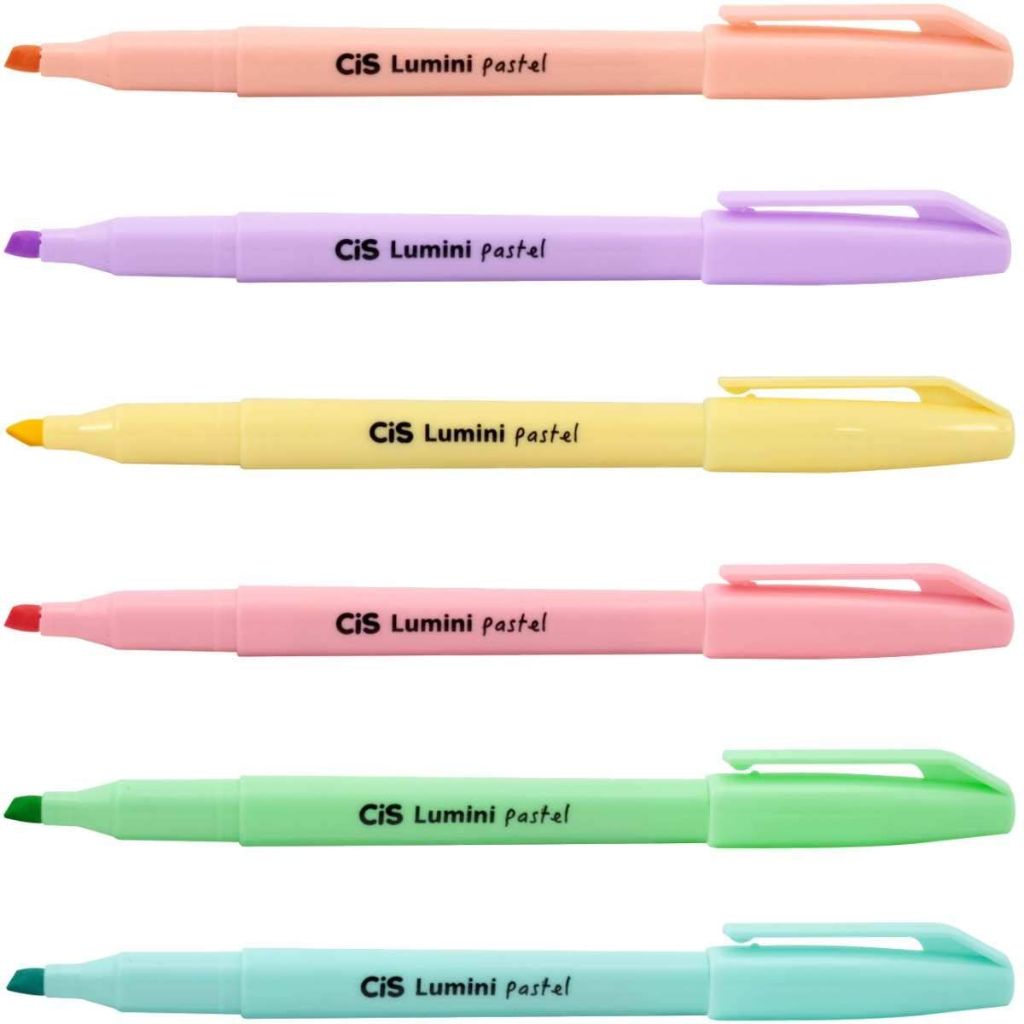 Marca Texto Cis Lumini - 6 Tons Pastel