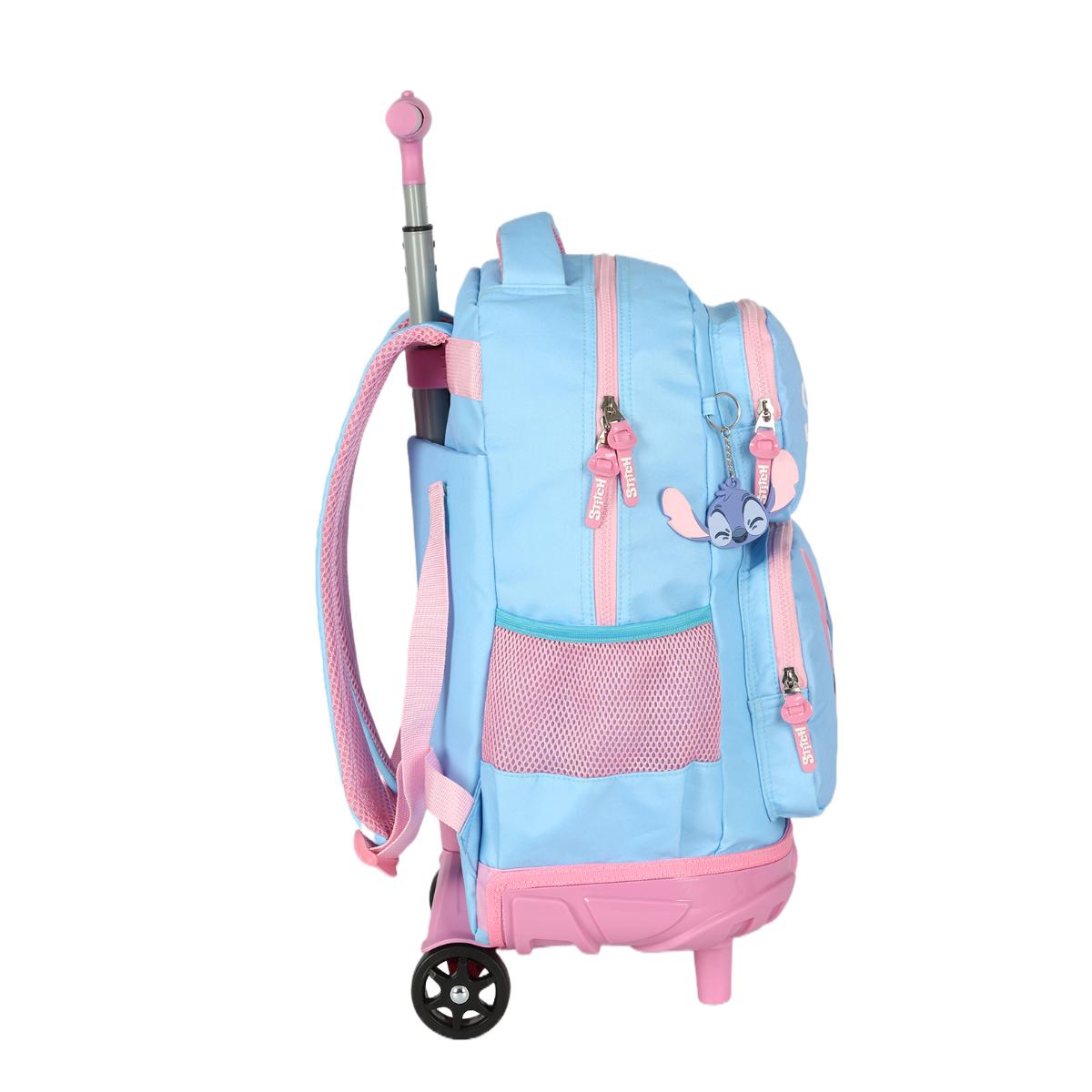 Mochila com Rodas Stitch Baby Blue - MC50042SC