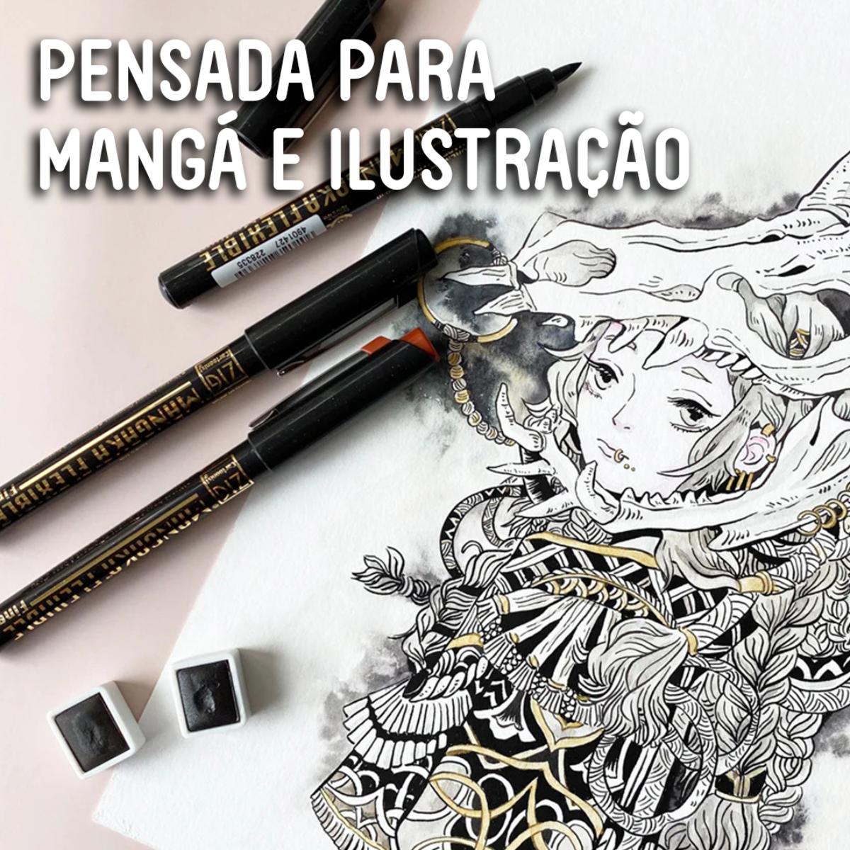 Caneta Nanaquim Kuretake Mangaka - Pontas