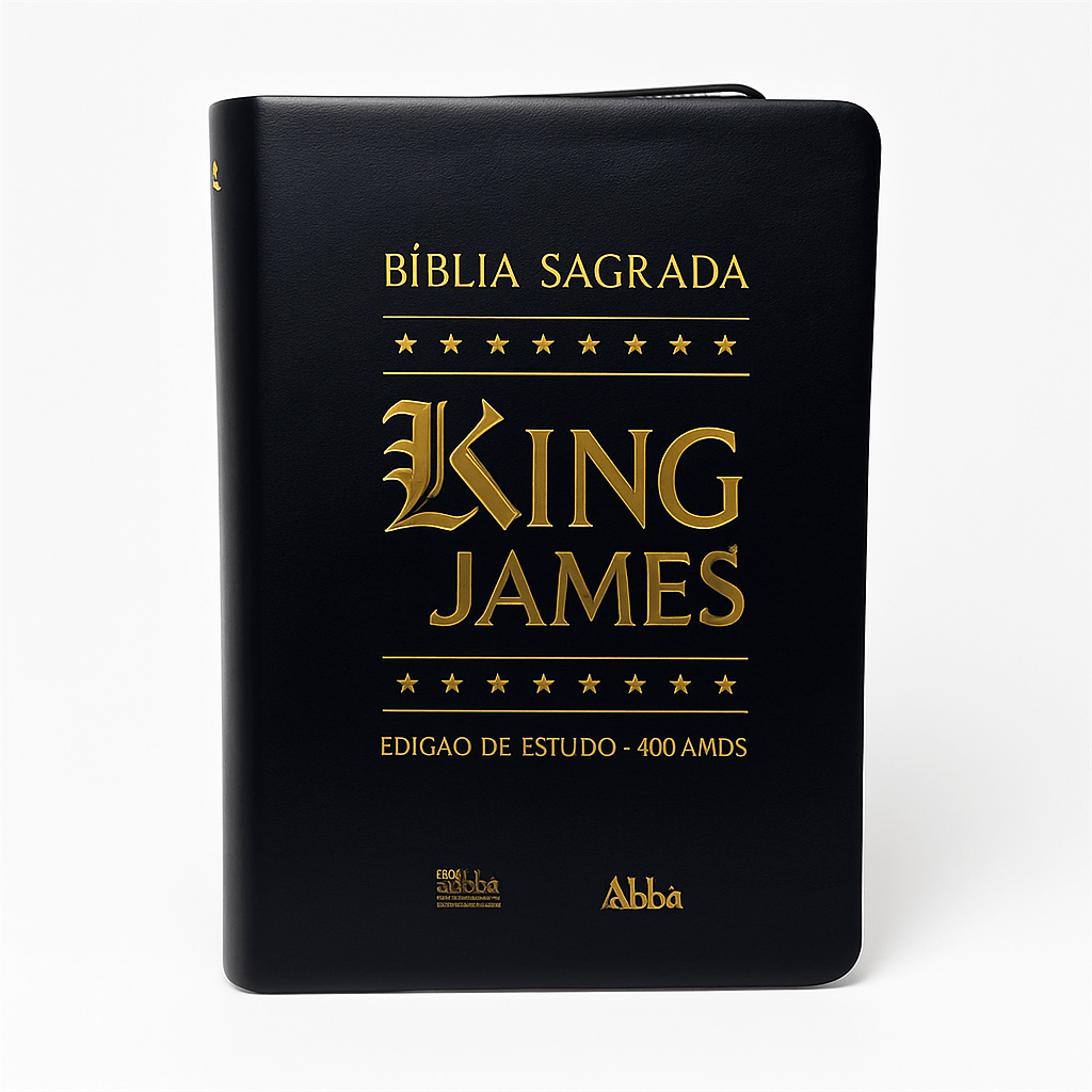 Bíblia King James de Estudo - Edição Comemorativa 400 Anos Preto Livraria Skilo