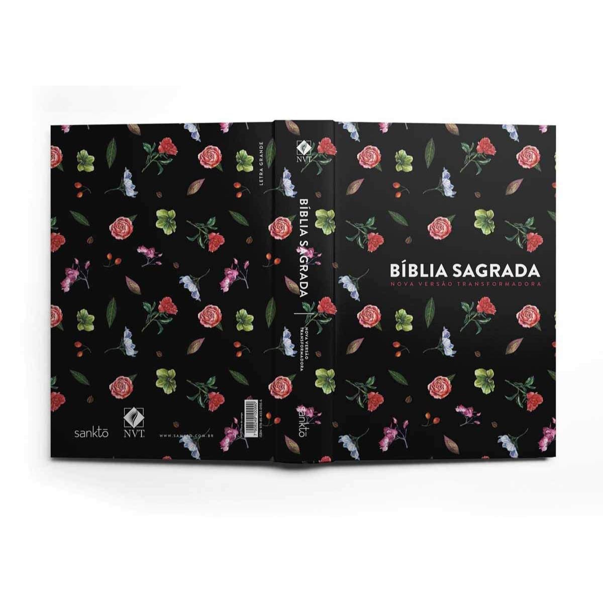 Bíblia Sagrada NVT Letra Grande - Flores do Campo - Capa Dura Sankto