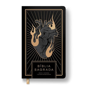 Bíblia Sagrada NVT Letra Normal - Coração All Black - Capa Dura