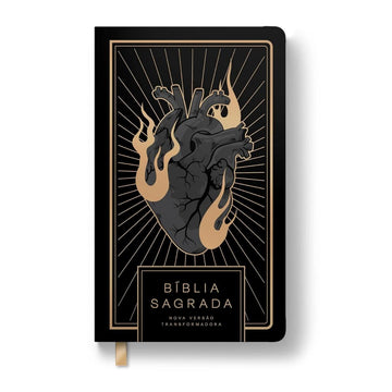 Bíblia Sagrada NVT Letra Normal - Coração All Black - Capa Dura Sankto