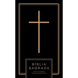 Bíblia Sagrada NVT  Letra Normal  - Cruz All Black - Capa Dura
