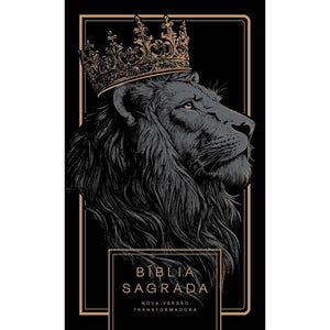 Bíblia Sagrada NVT Letra Normal  - Leão All Black - Capa dura