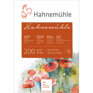 Bloco Aquarela Hahnemühle 200 - Rugosa - 200g/m² - 12x17cm - 20fls