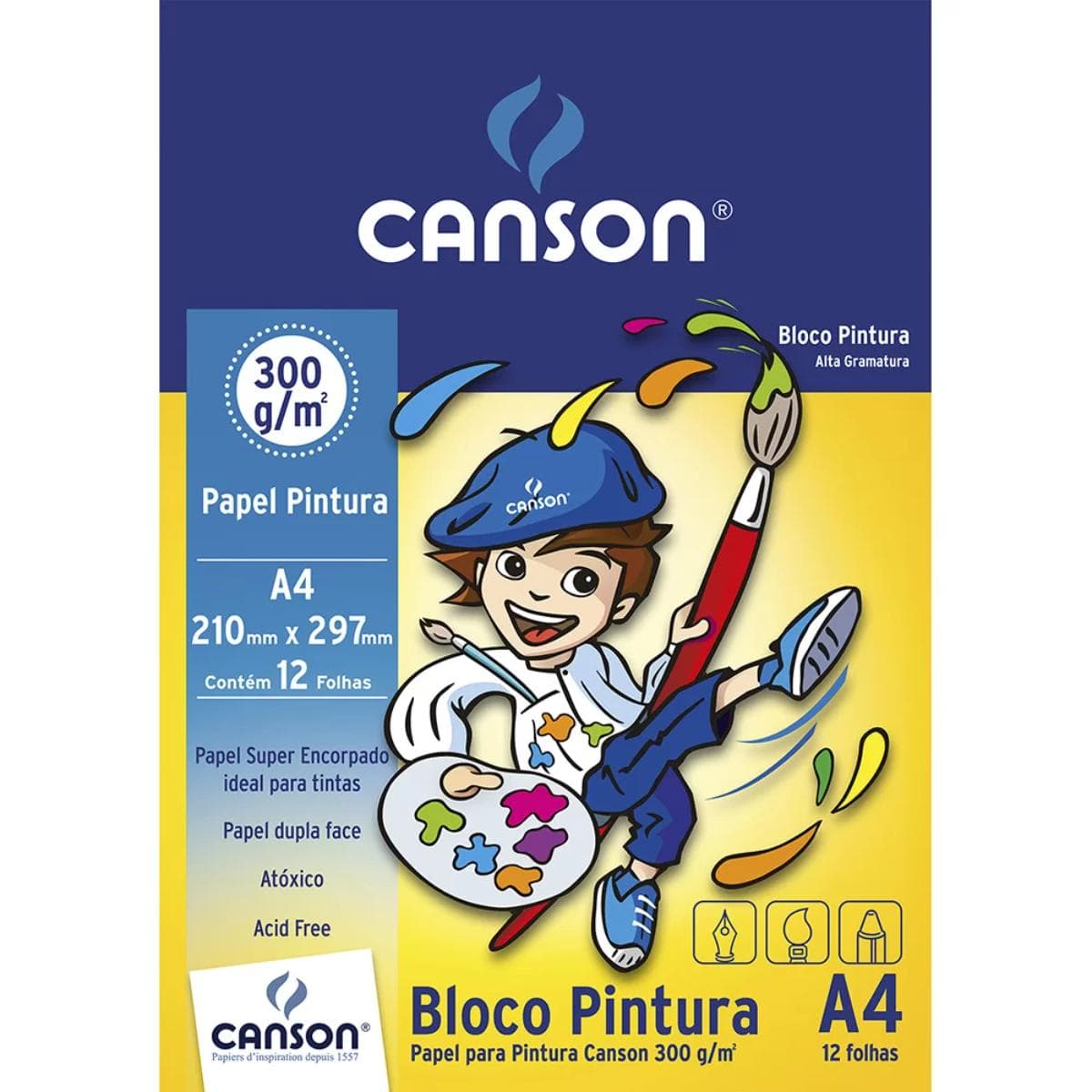 Bloco Canson A4 - Pintura Infantil 300g/m2 Canson